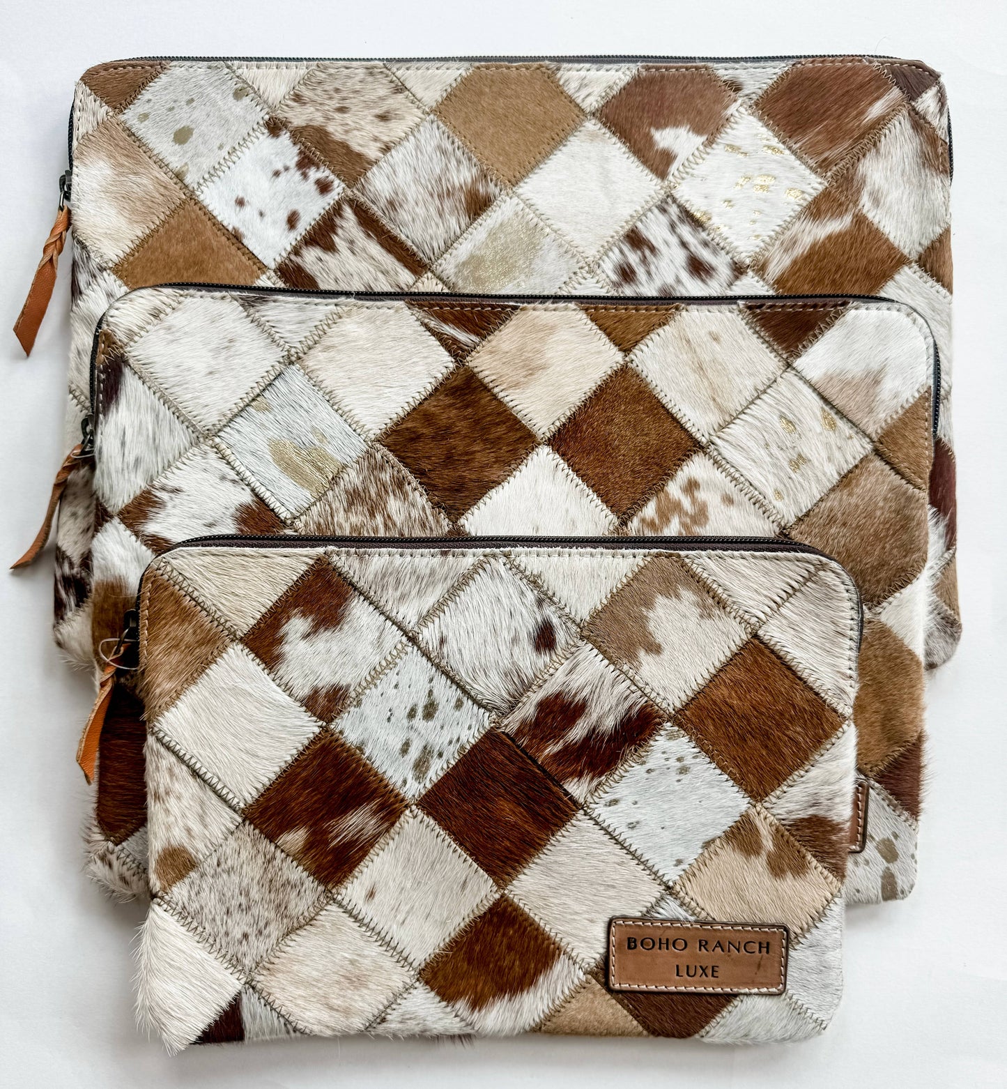 BOHO LUXE Laptop Sleeve Hair-on Cowhide