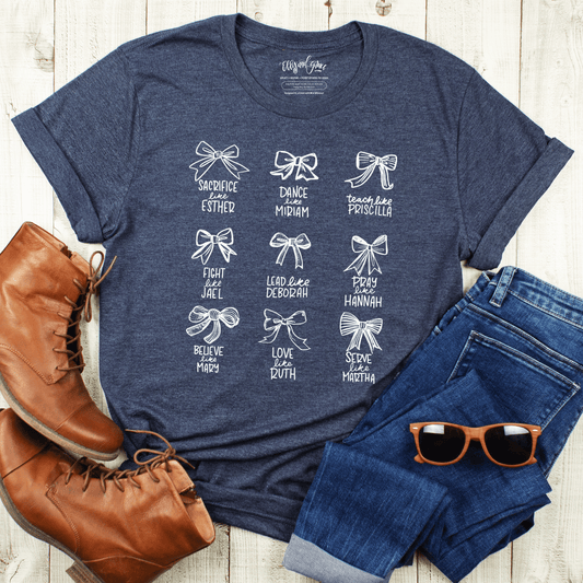 Bow Women of the Bible Unisex Shirt