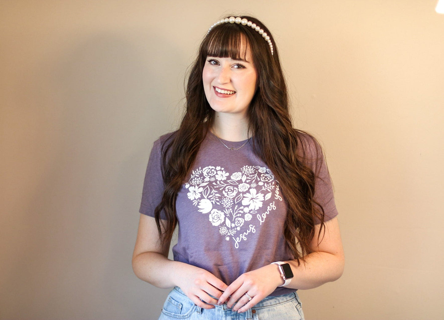 Floral Heart Jesus Loves You Unisex Shirt