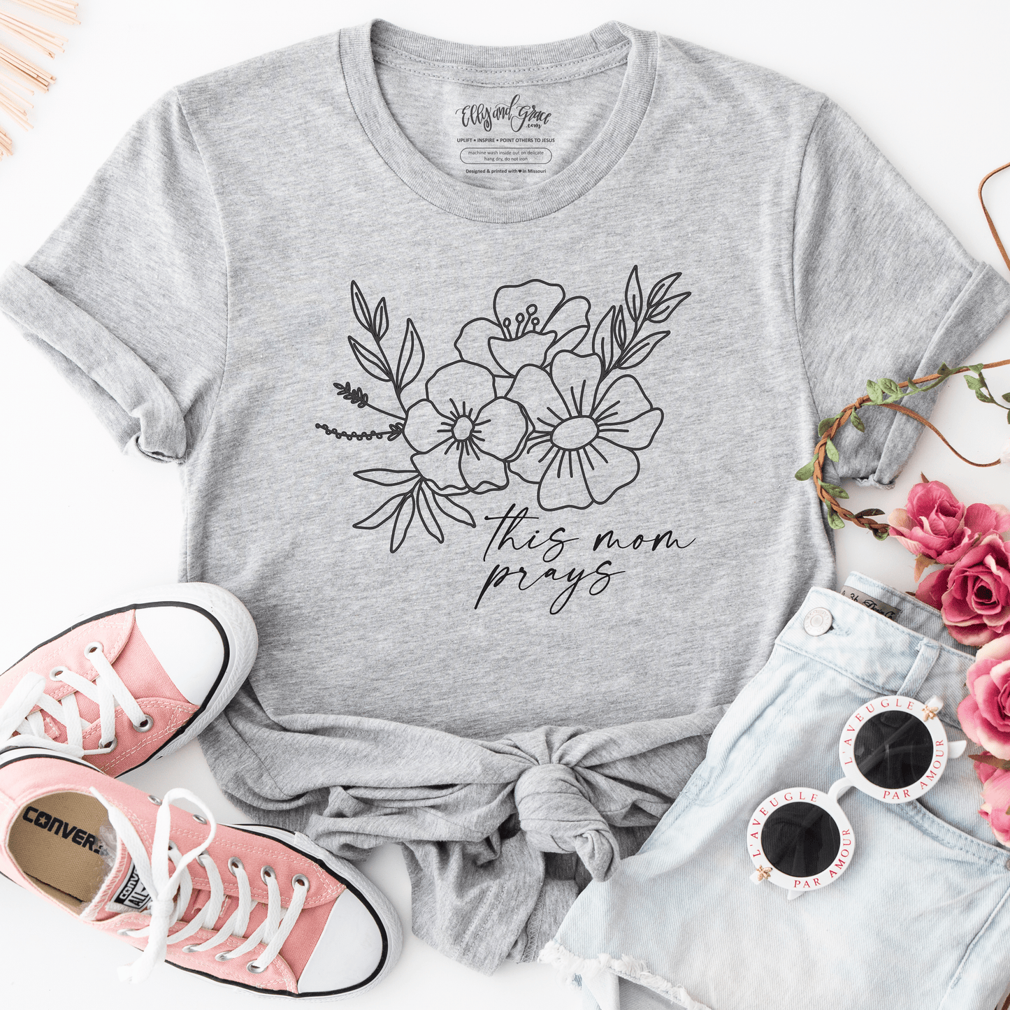 Floral Mom Tee Unisex Shirt