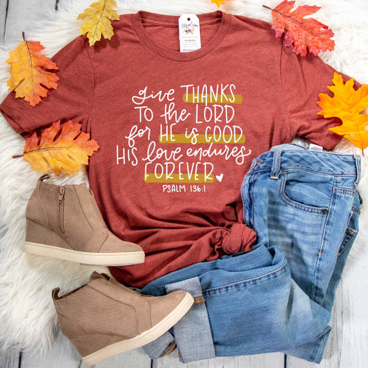 Give Thanks to the Lord Multicolor Unisex Shirt