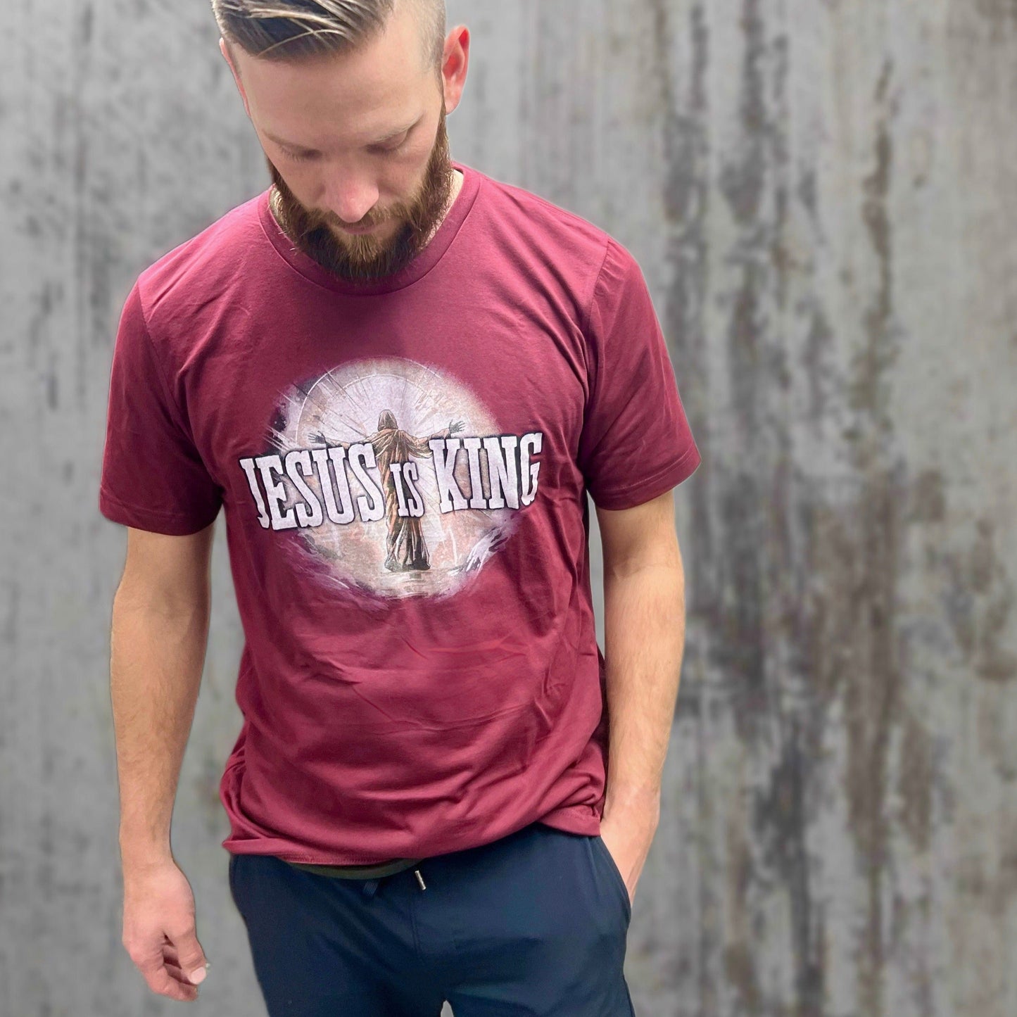 Jesus is King Men's Multicolor Unisex Shirt