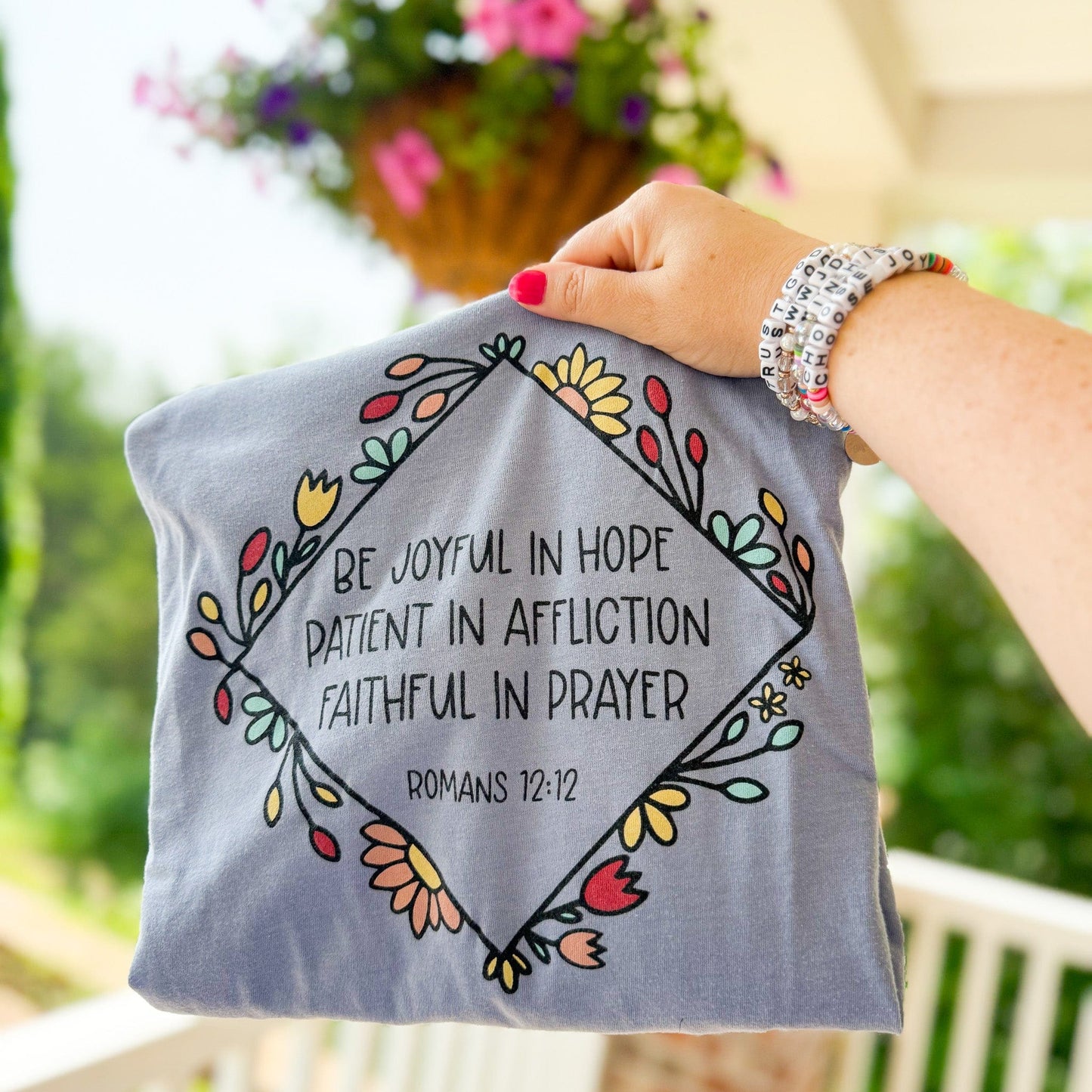 Joyful in Hope Multicolor Unisex Shirt