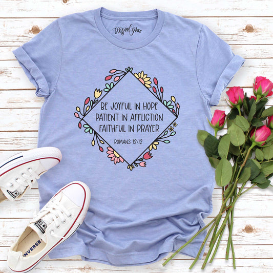 Joyful in Hope Multicolor Unisex Shirt