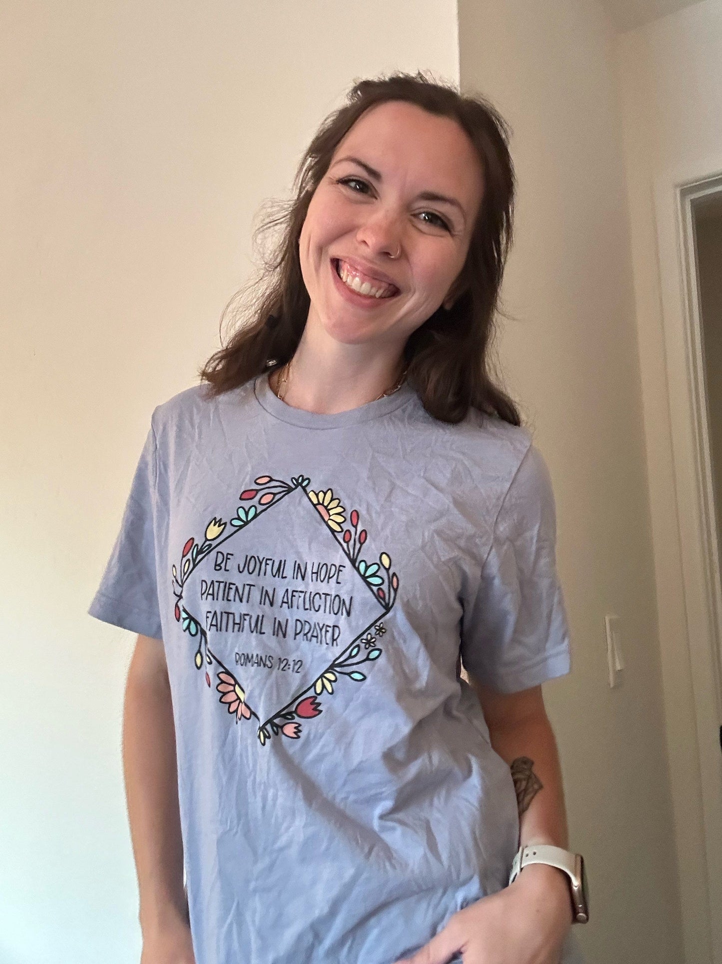 Joyful in Hope Multicolor Unisex Shirt