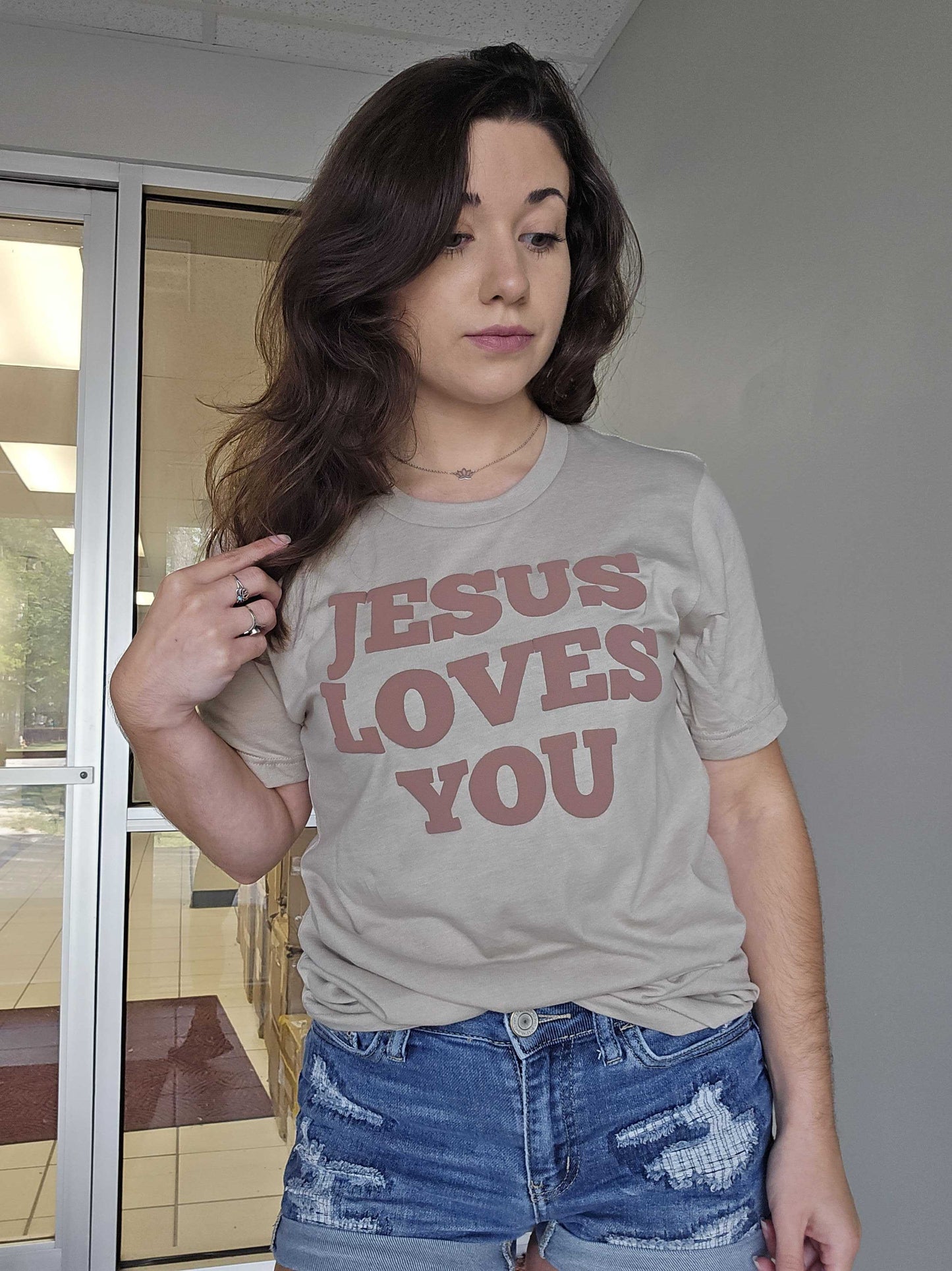 PUFF FALL Jesus Loves You Unisex Shirt