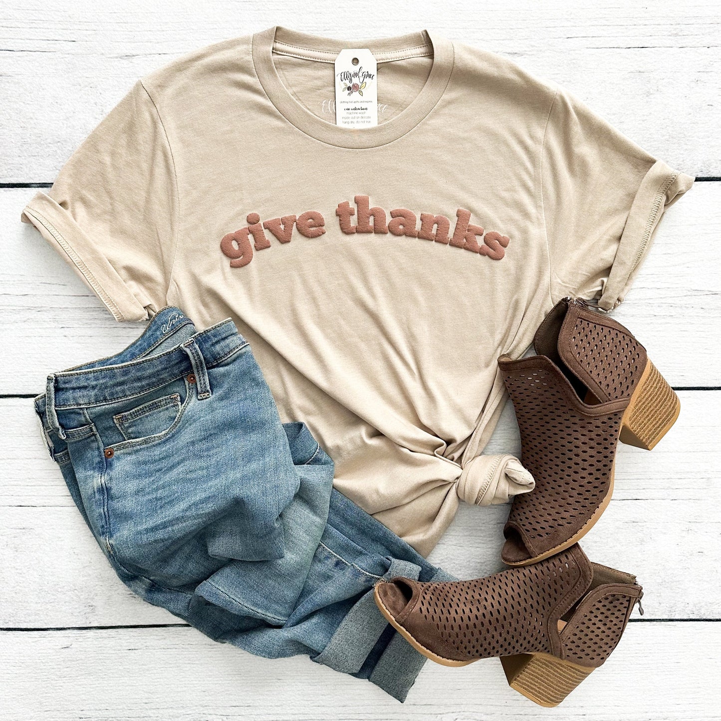 PUFF Give Thanks Fall Unisex Shirts
