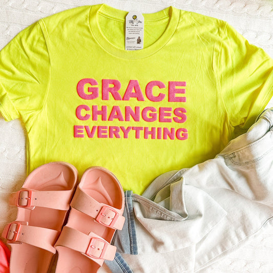 PUFF Grace Changes Everything Unisex Shirt