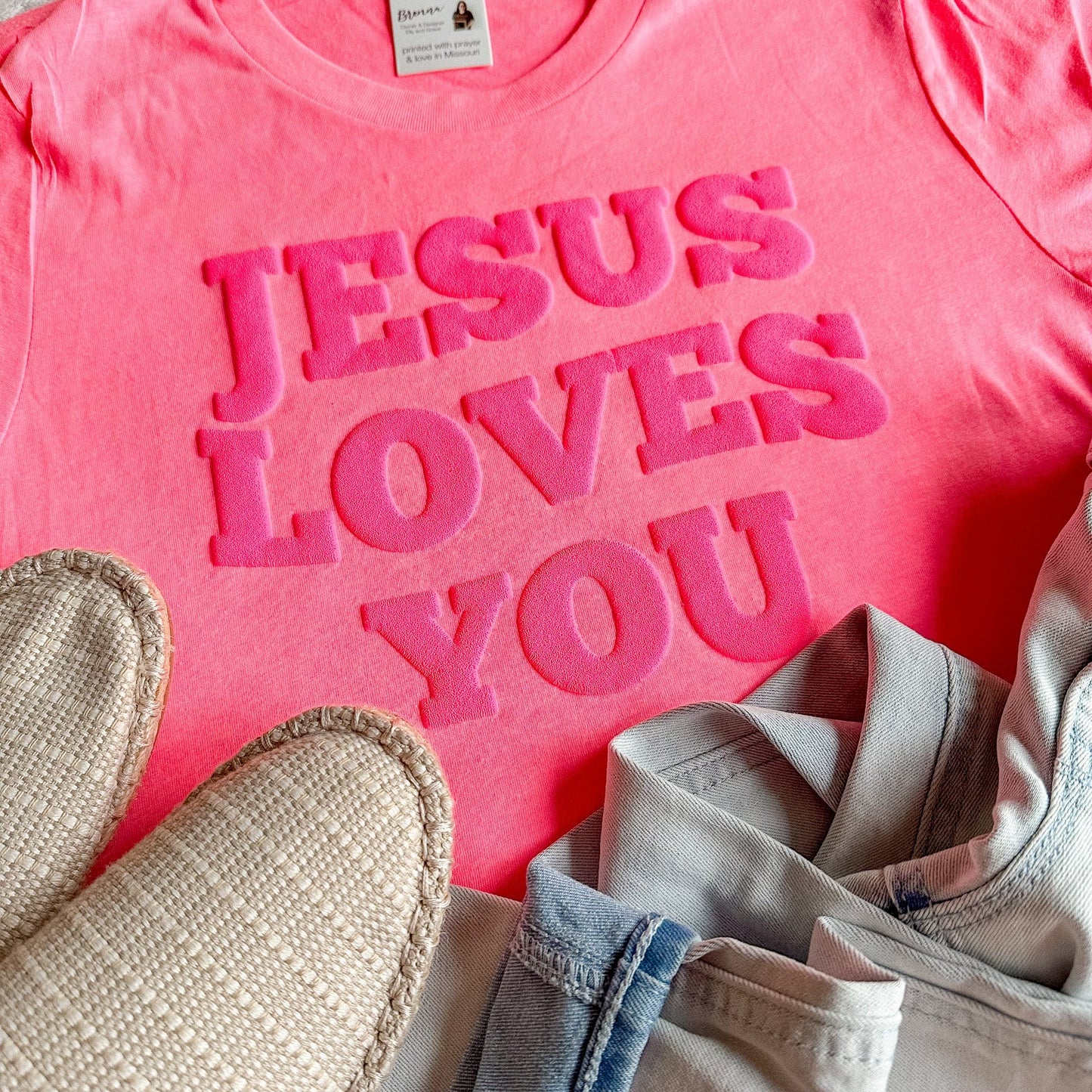 PUFF Jesus Loves You Unisex Shirt