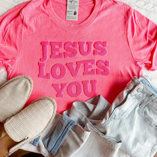 PUFF Jesus Loves You Unisex Shirt