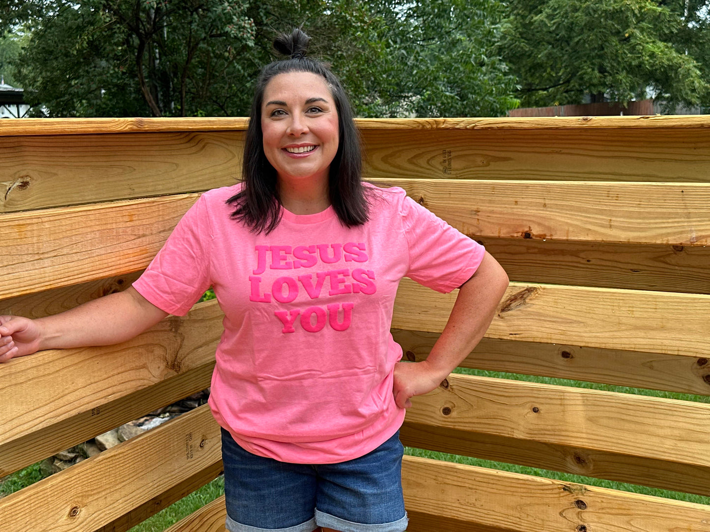 PUFF Jesus Loves You Unisex Shirt