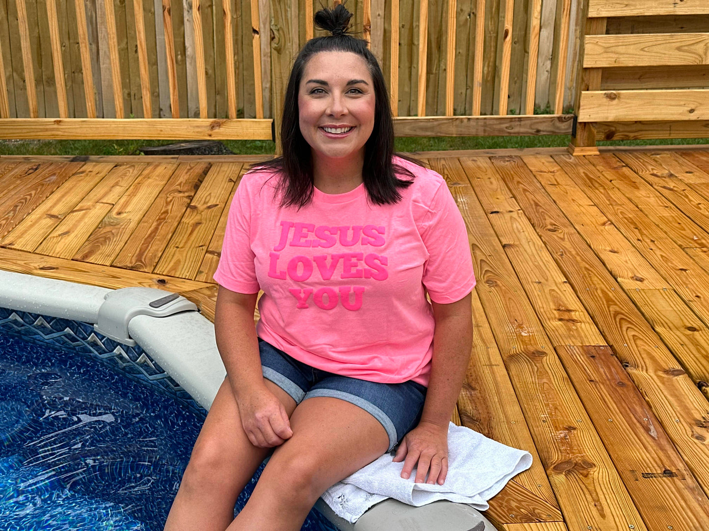 PUFF Jesus Loves You Unisex Shirt