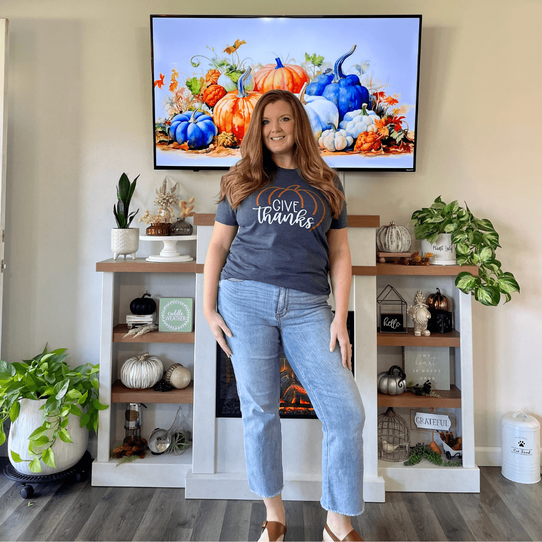 Pumpkin Give Thanks Multicolor Unisex Shirt