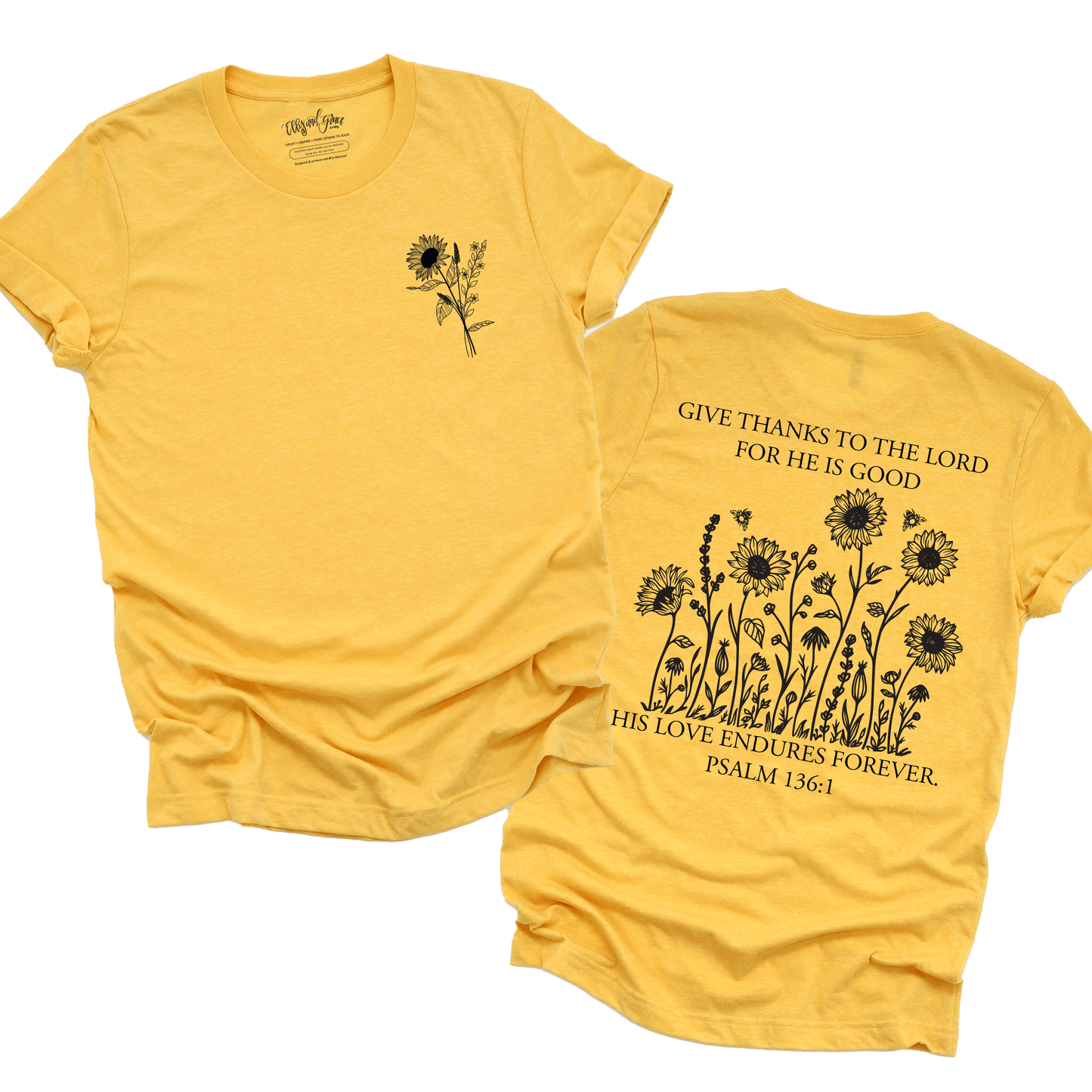 Sunflower Give Thanks Unisex Shirt
