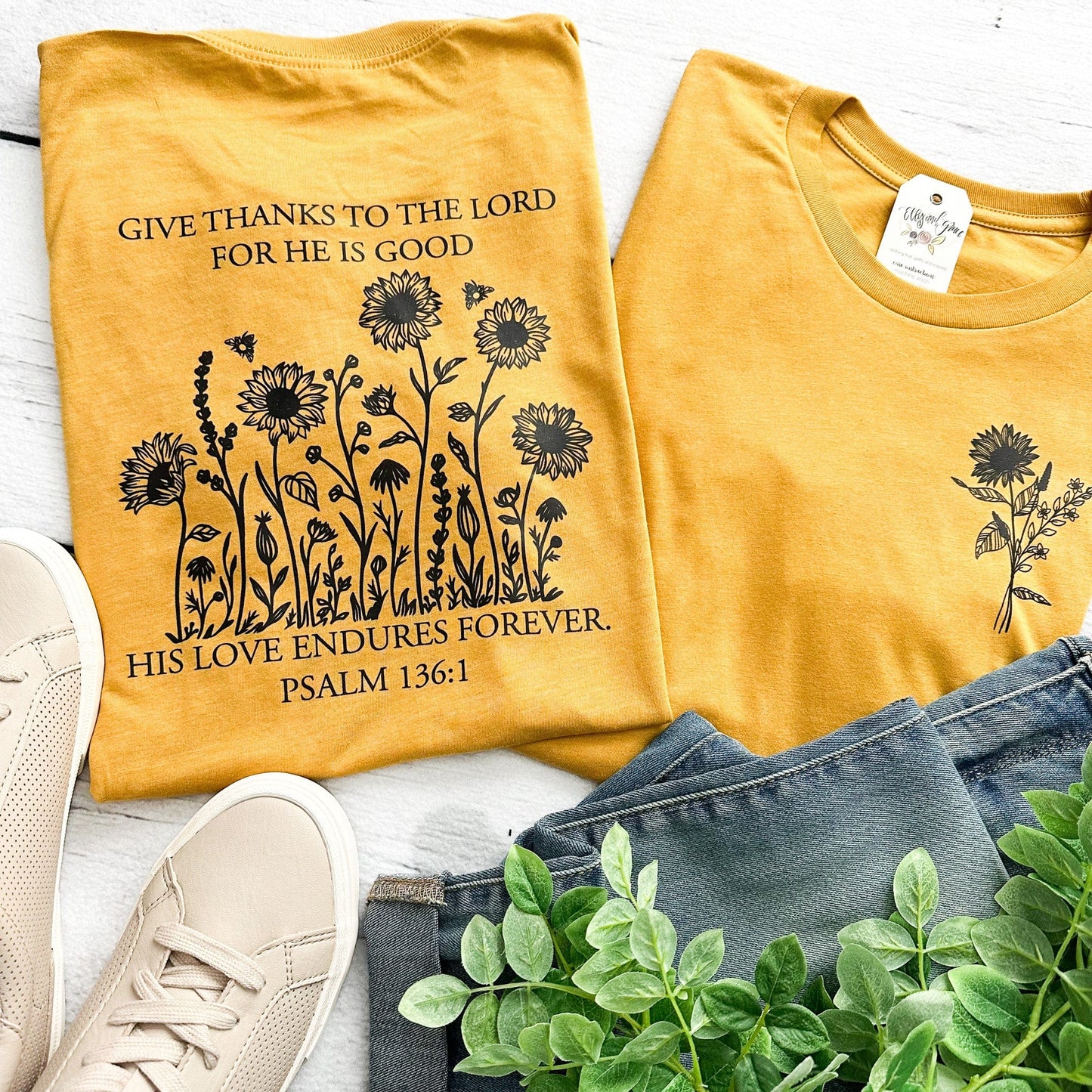 Sunflower Give Thanks Unisex Shirt