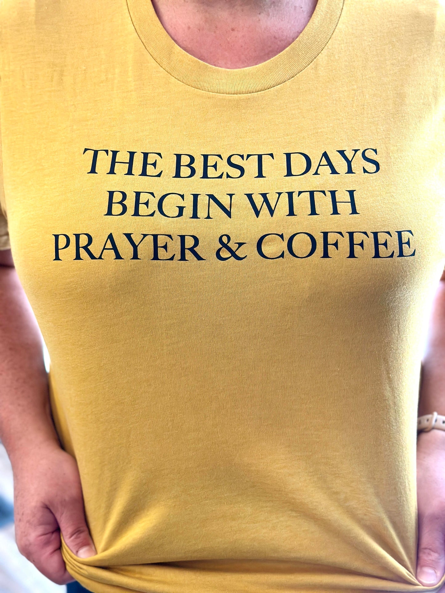 The Best Days Begin With Prayer And Coffee Unisex Shirt