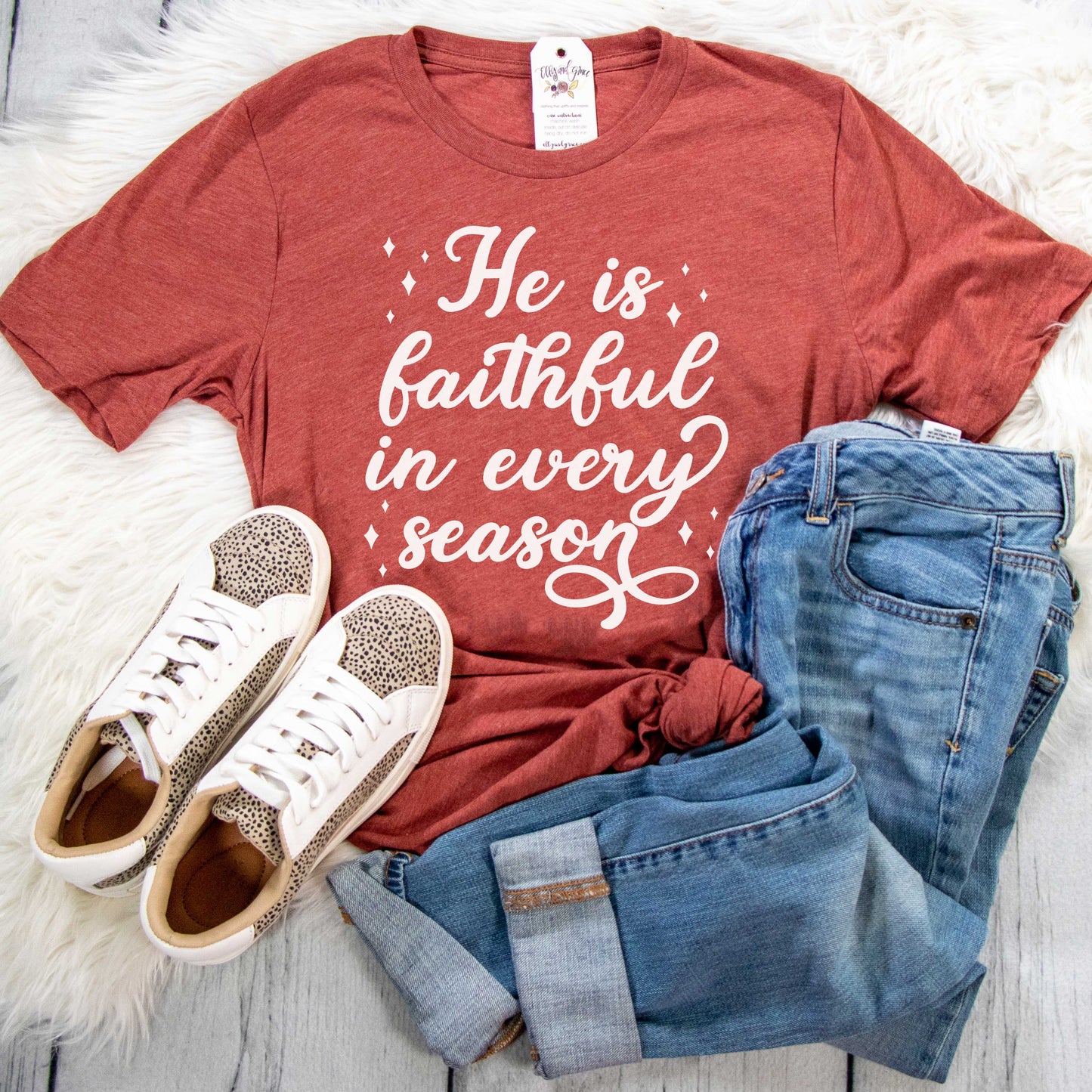 He is Faithful in Every Season Fall Unisex Shirt