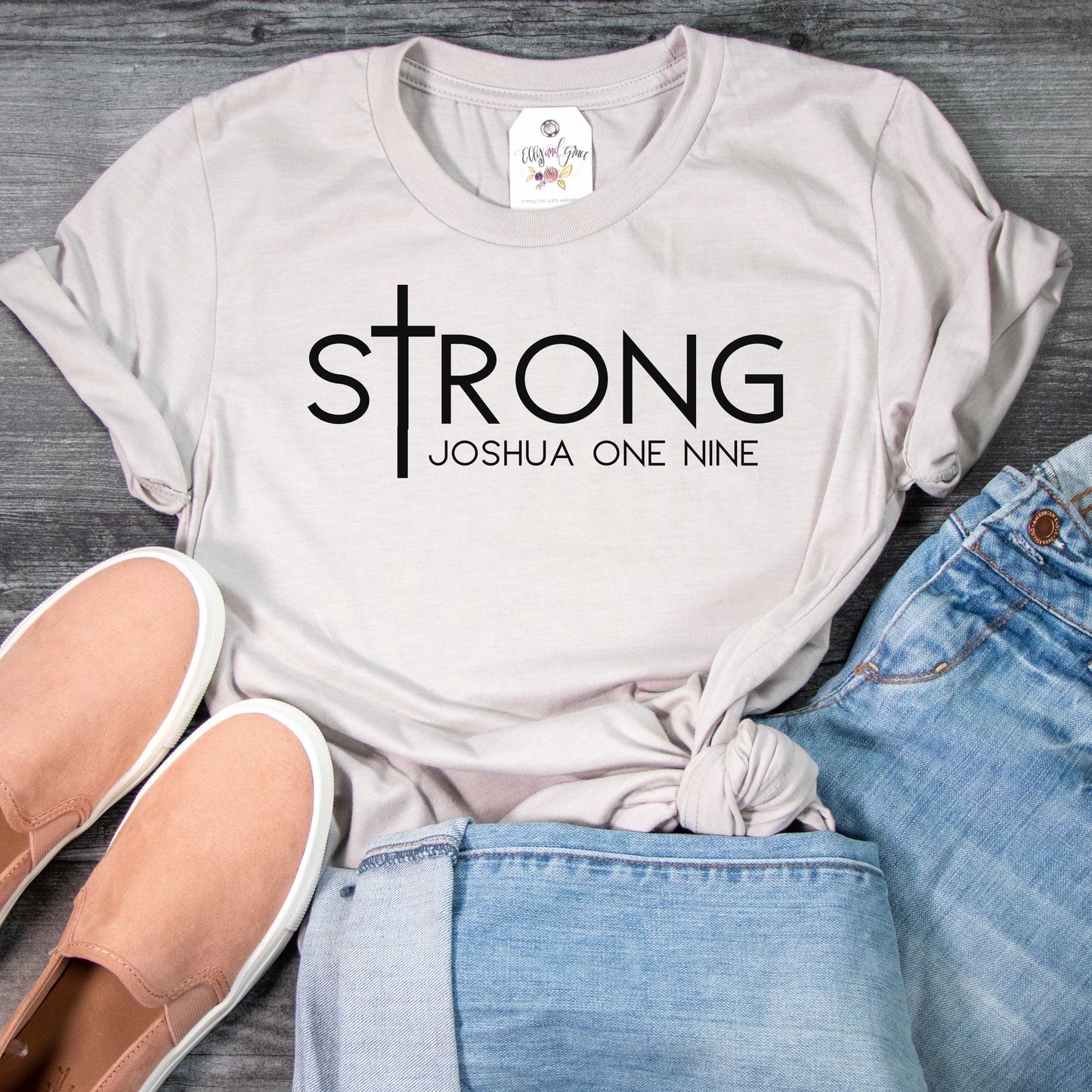 sTrong Joshua 1:9 Unisex Shirt