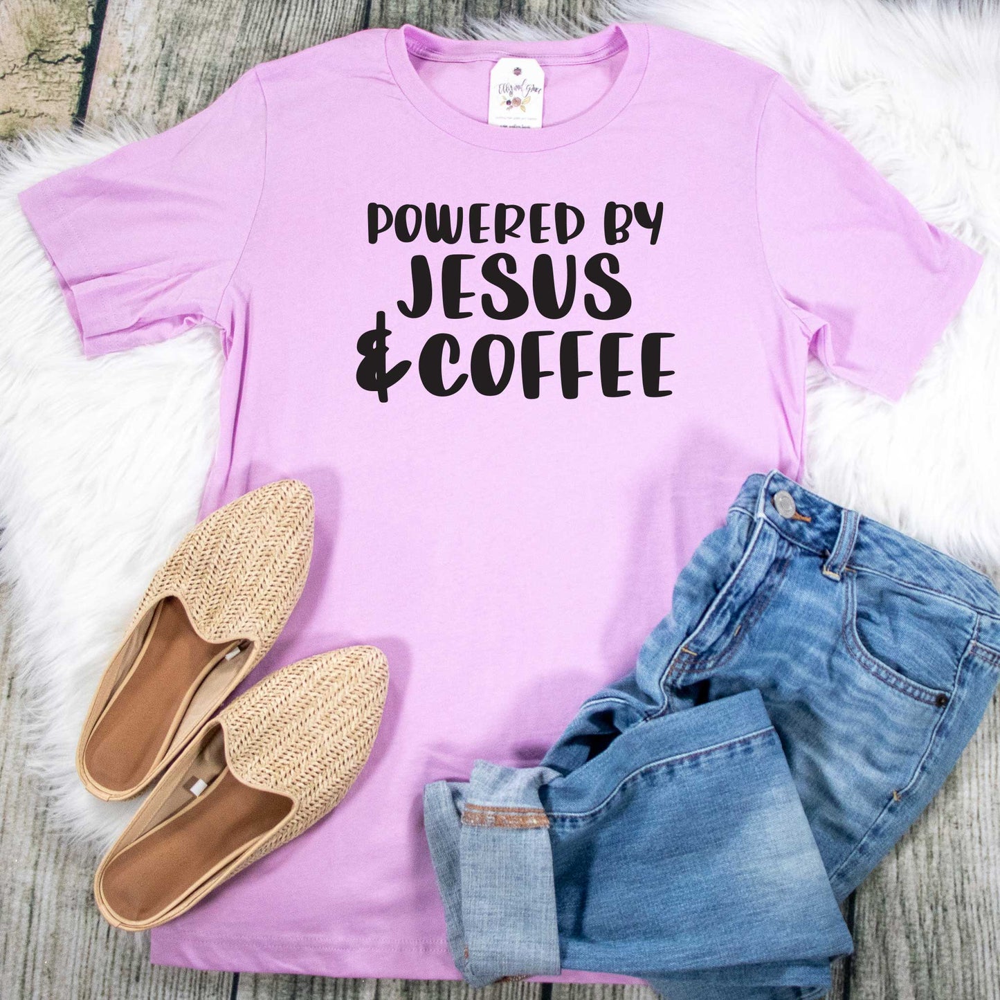 Powered by Jesus and Coffee Unisex Shirt