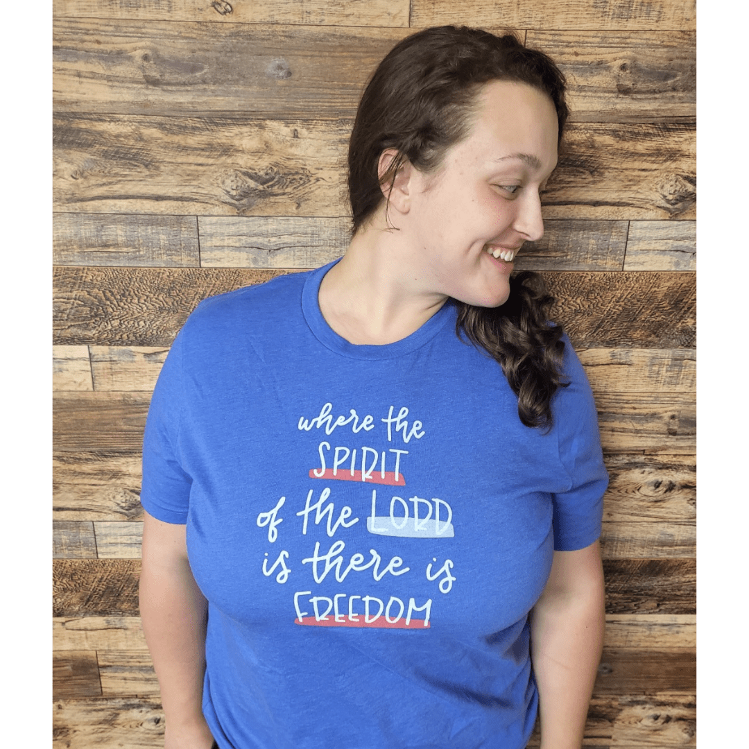 Where the Spirit of the Lord Is Freedom Multicolor Unisex Shirt