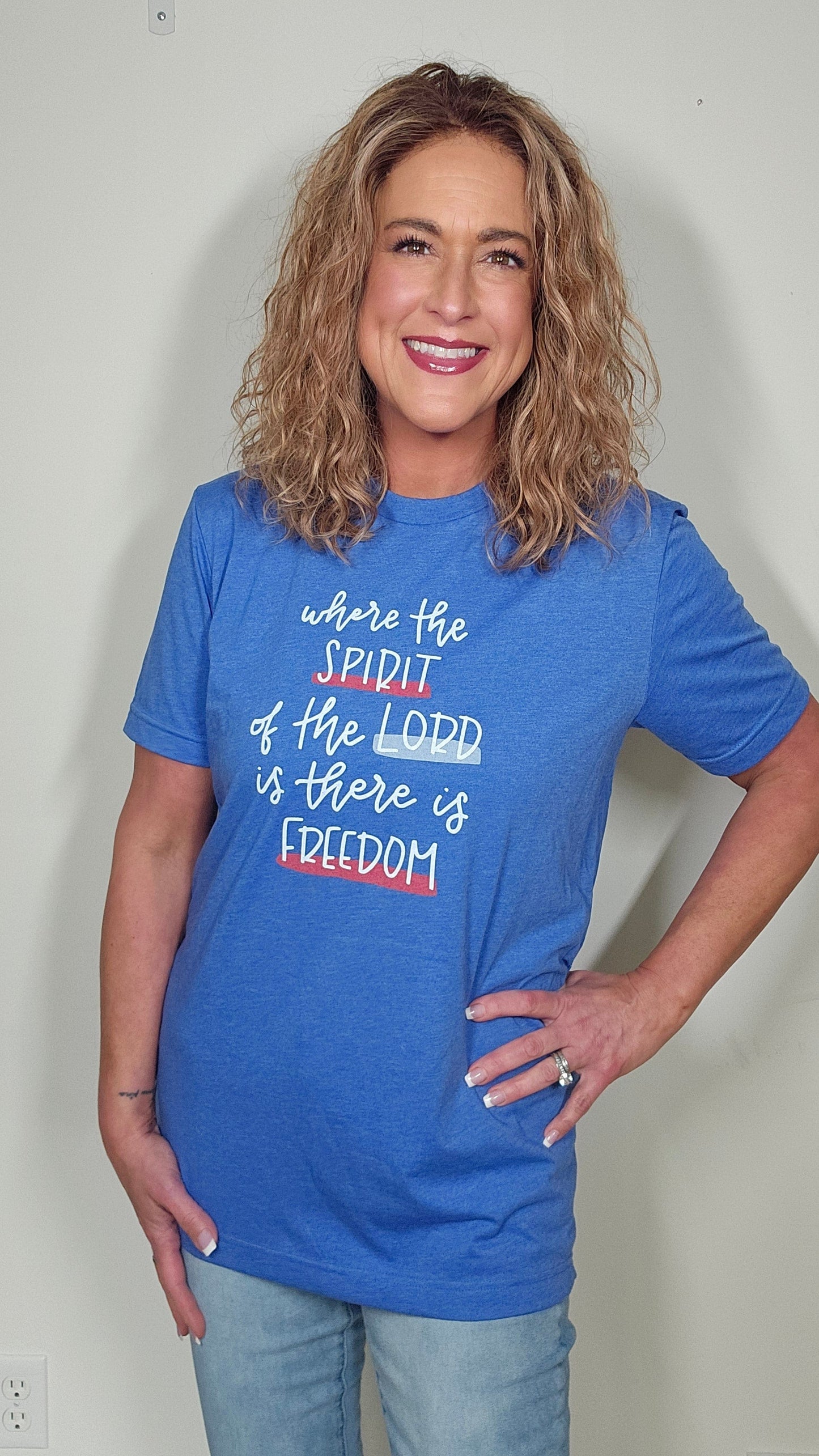 Where the Spirit of the Lord Is Freedom Multicolor Unisex Shirt