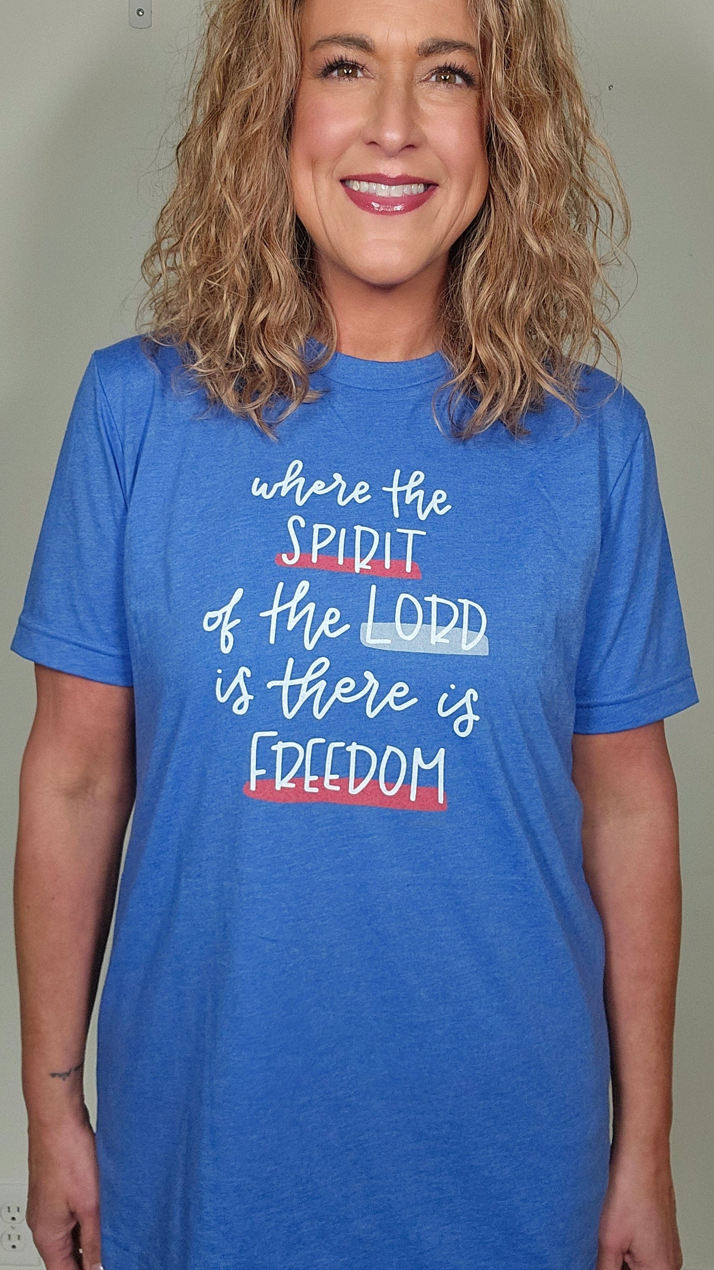 Where the Spirit of the Lord Is Freedom Multicolor Unisex Shirt