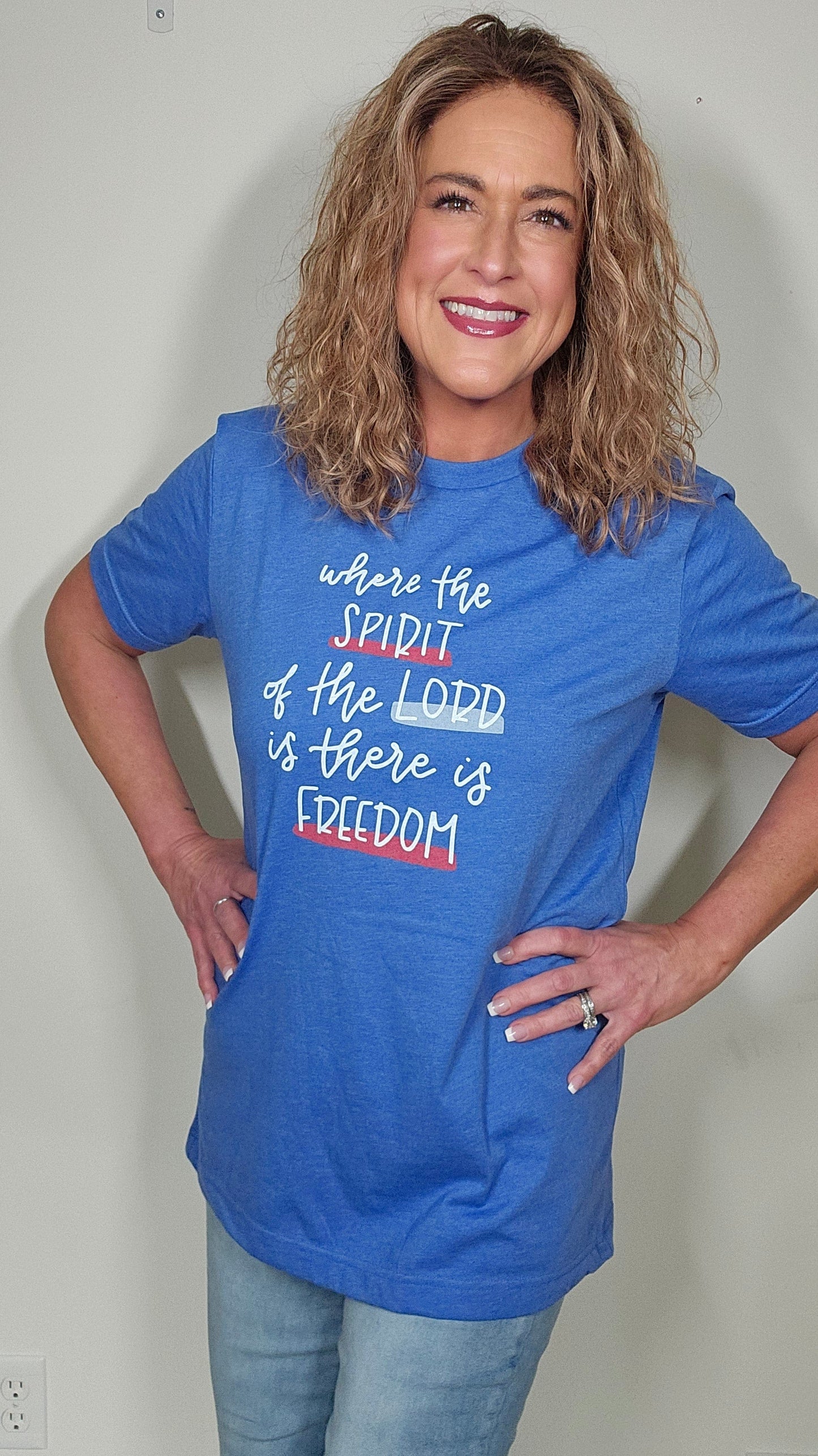 Where the Spirit of the Lord Is Freedom Multicolor Unisex Shirt