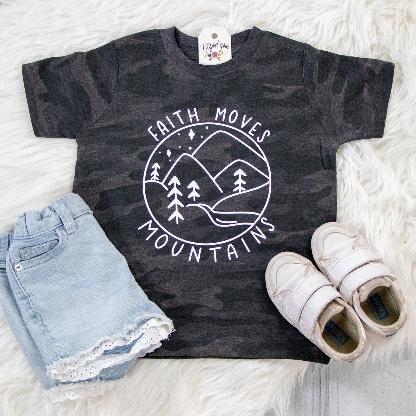 Faith Moves Mountains Toddler Shirt