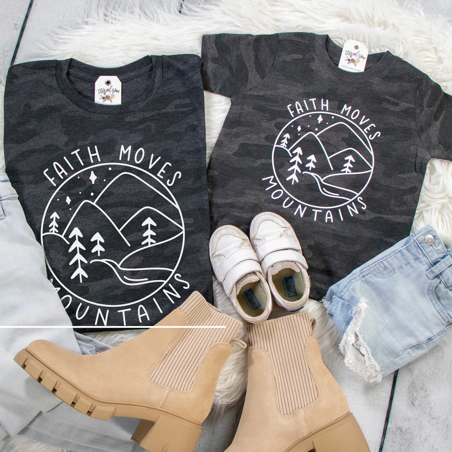 Faith Moves Mountains Toddler Shirt