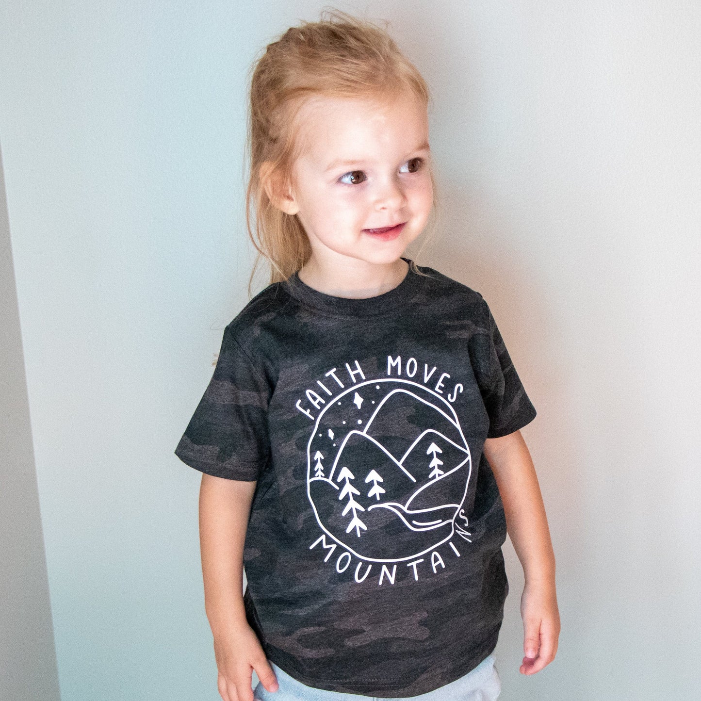 Faith Moves Mountains Toddler Shirt