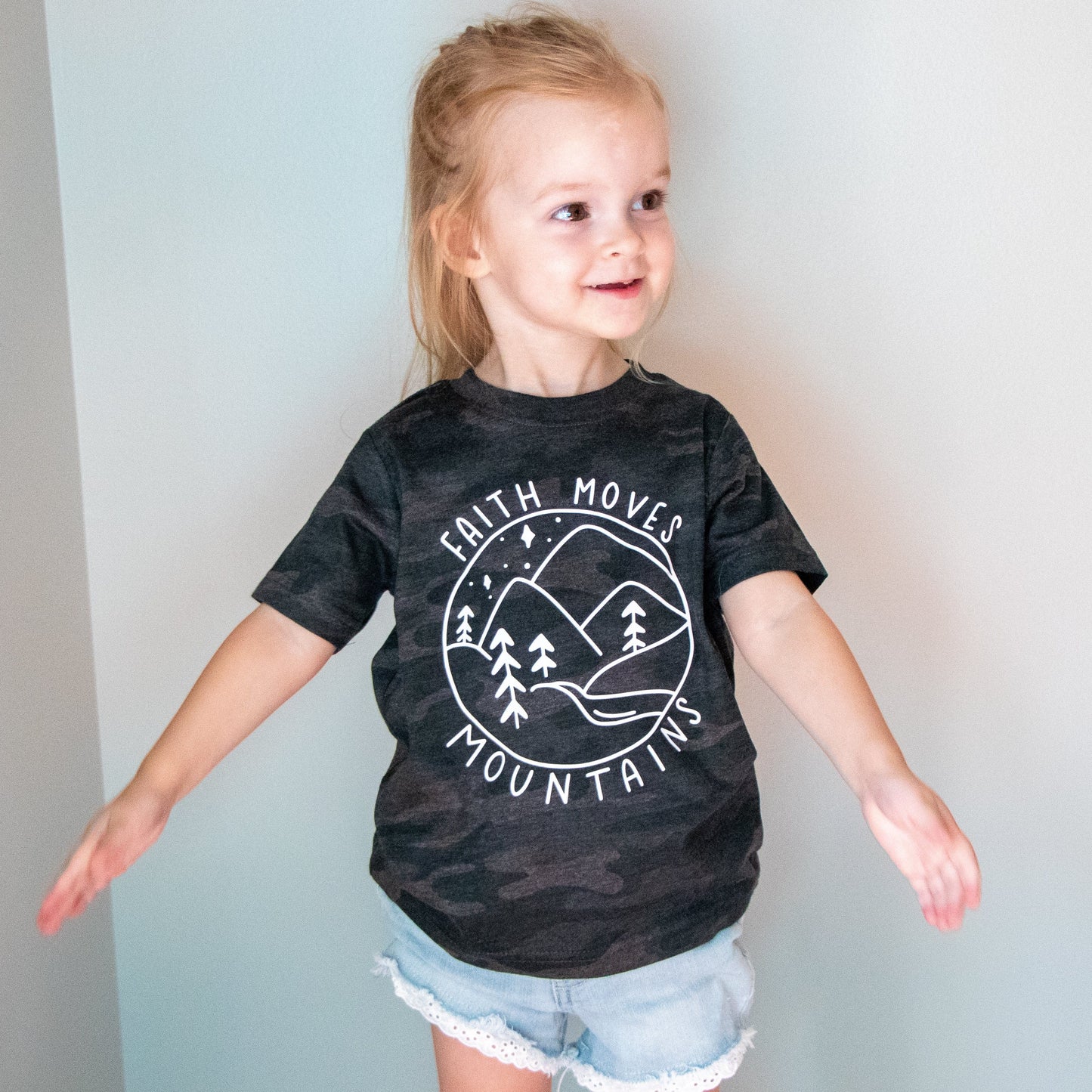 Faith Moves Mountains Toddler Shirt