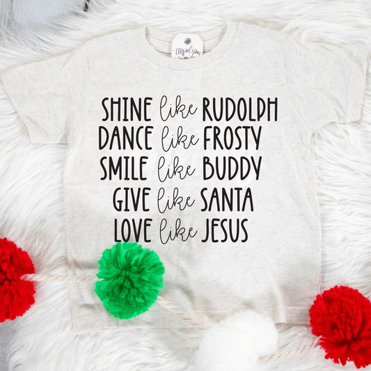 Shine Like Rudolph Unisex Toddler Shirt