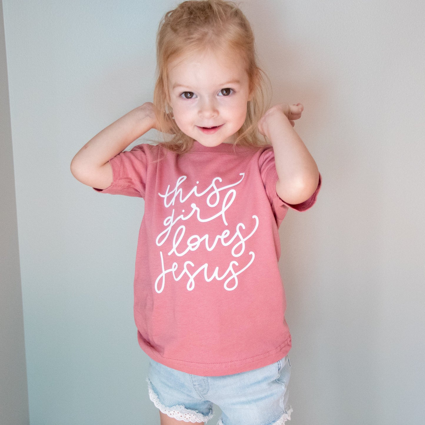 This Girl Loves Jesus Toddler Shirt