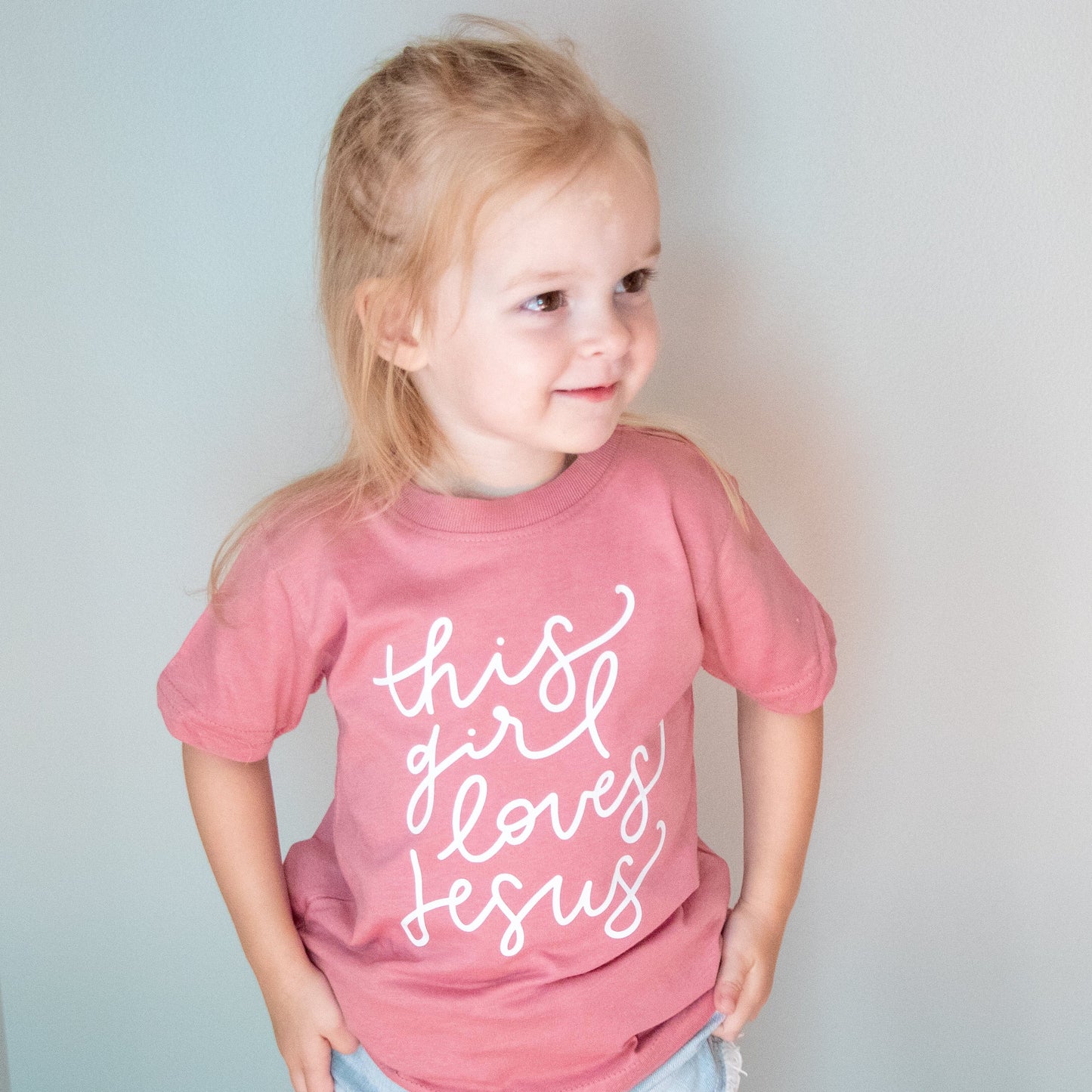 This Girl Loves Jesus Toddler Shirt