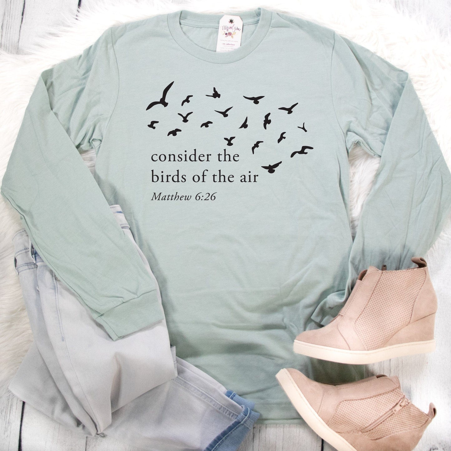 Consider The Birds Of The Air Crew Longsleeve