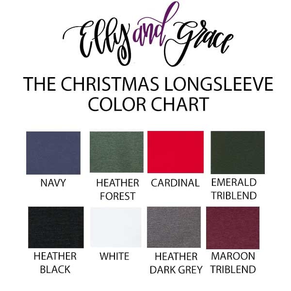 Manger O Come Let Us Adore Him Crew Longsleeve