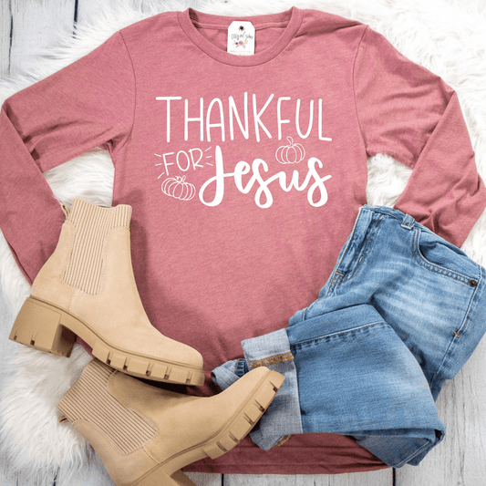 Thankful for Jesus Crew Longsleeve