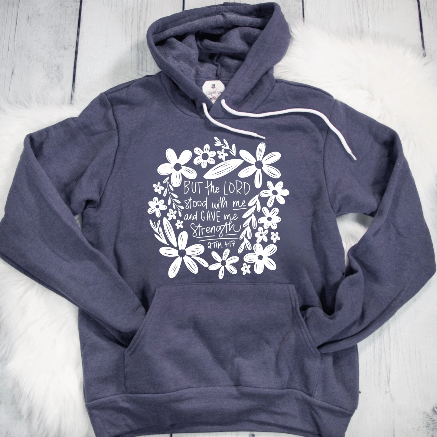 But The Lord Stood With Me Premium Fleece Hoodie