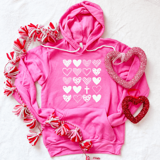 Hearts & Cross Premium Fleece Hoodie