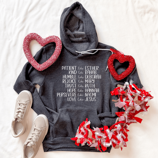 Patient Like Esther Premium Fleece Hoodie