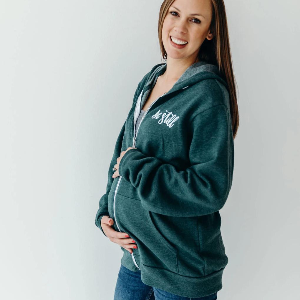 Be Still Premium Fleece Zip Up Hoodie