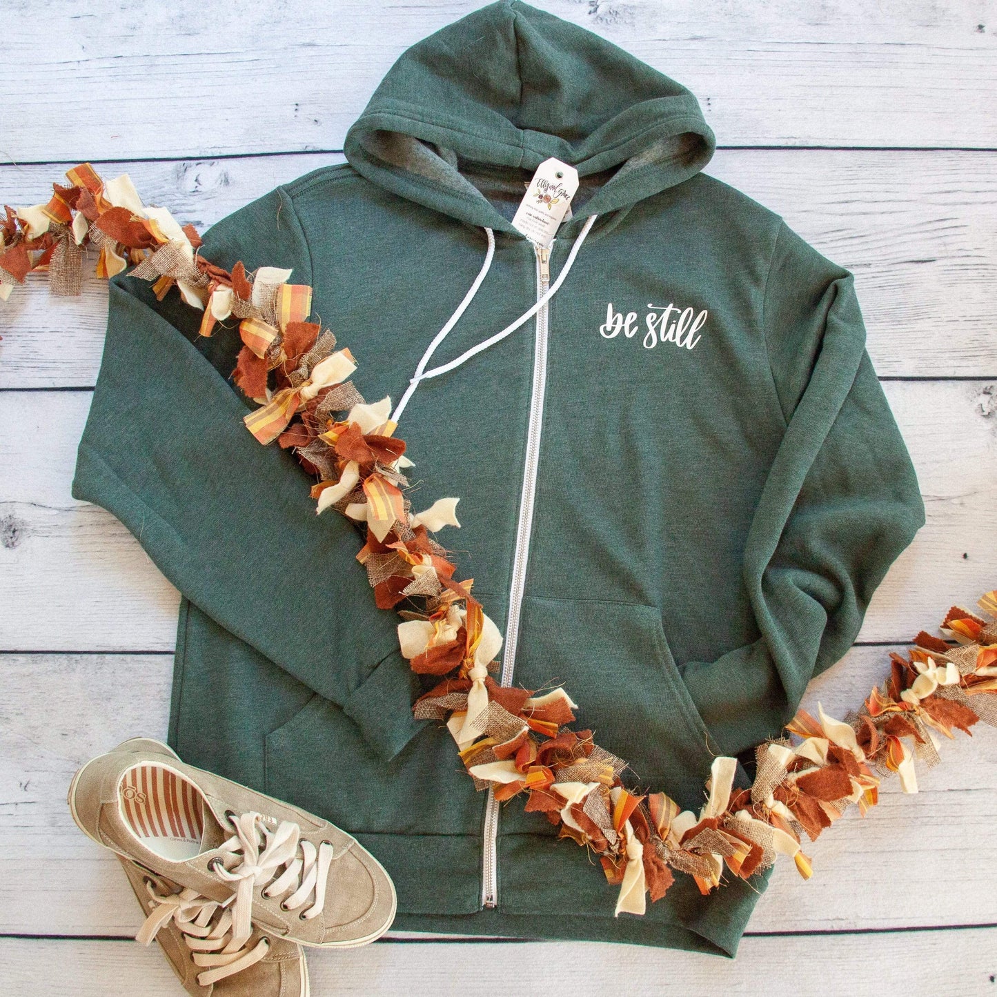 Be Still Premium Fleece Zip Up Hoodie