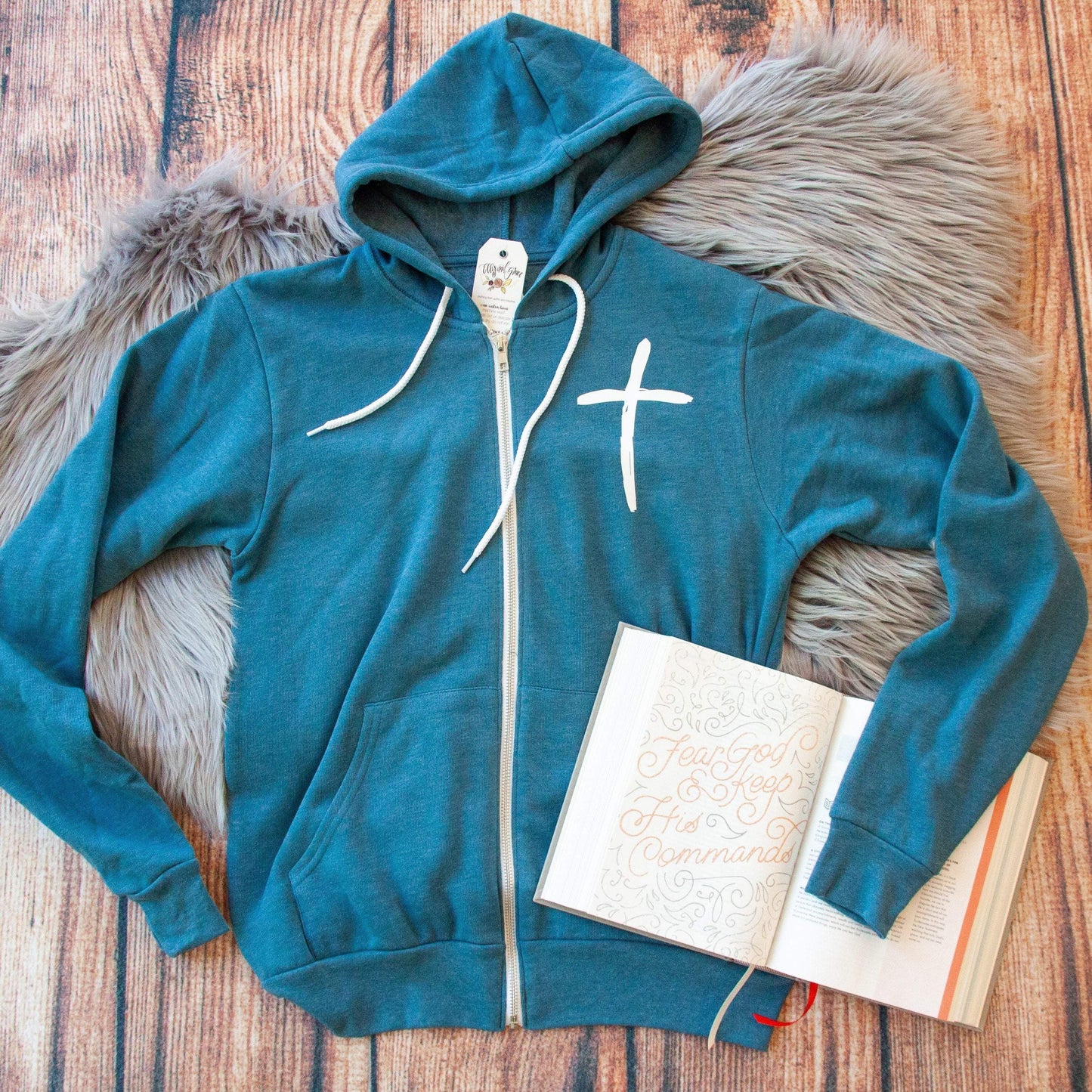Cross Premium Fleece Zip Up Hoodie