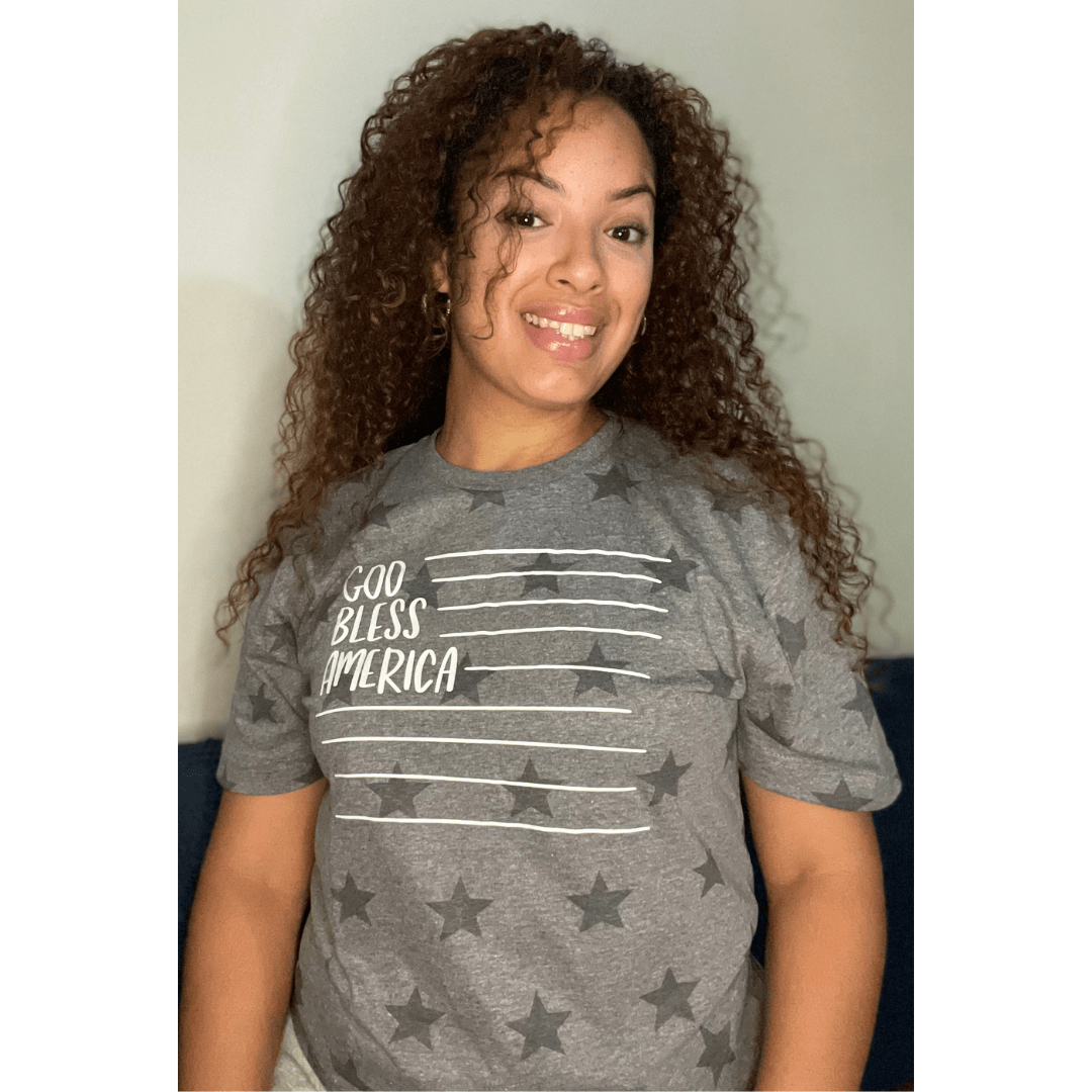 God Bless America Unisex Star Tee