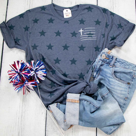 Cross Flag Unisex Star Tee