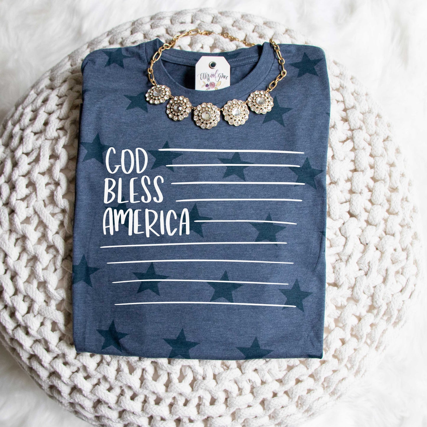 God Bless America Unisex Star Tee