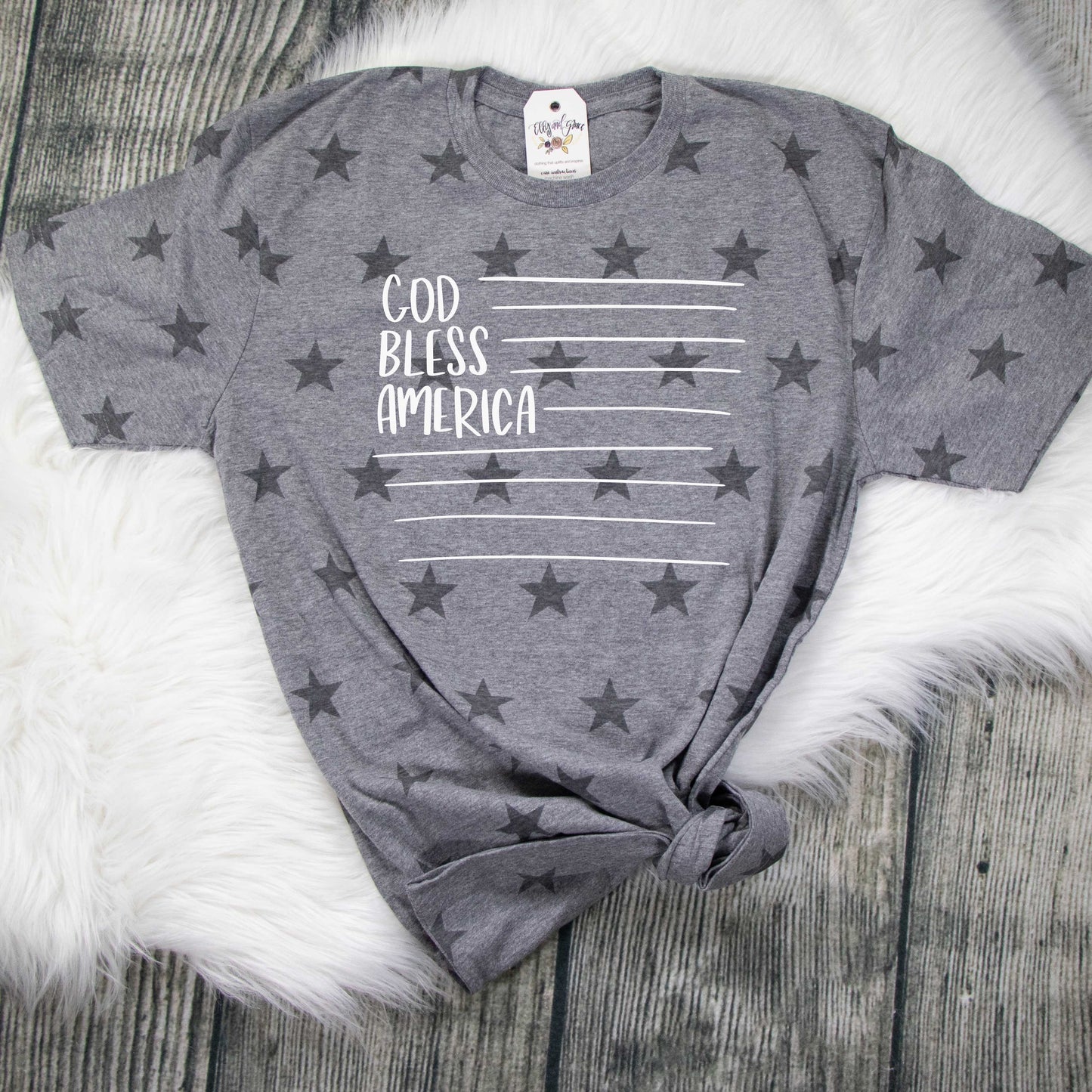 God Bless America Unisex Star Tee