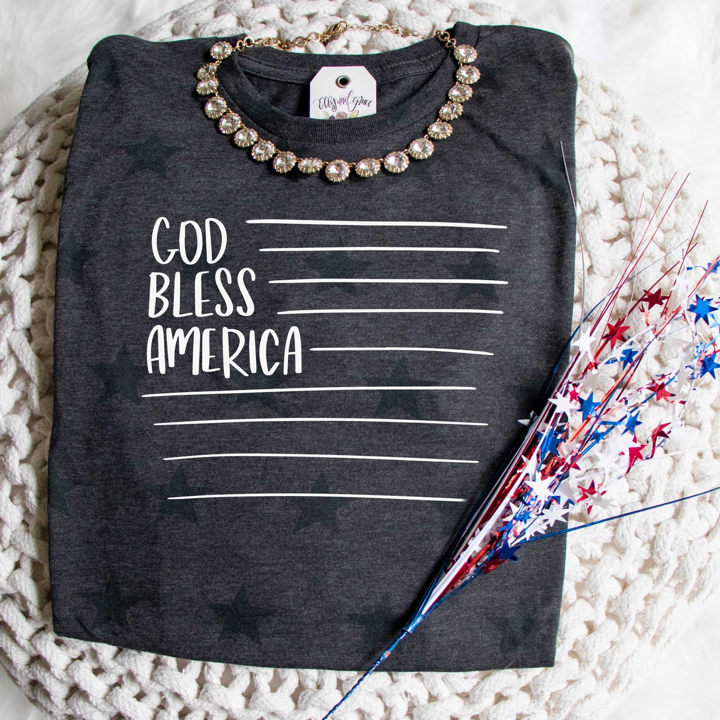 God Bless America Unisex Star Tee