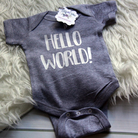 Hello World Infant Bodysuit