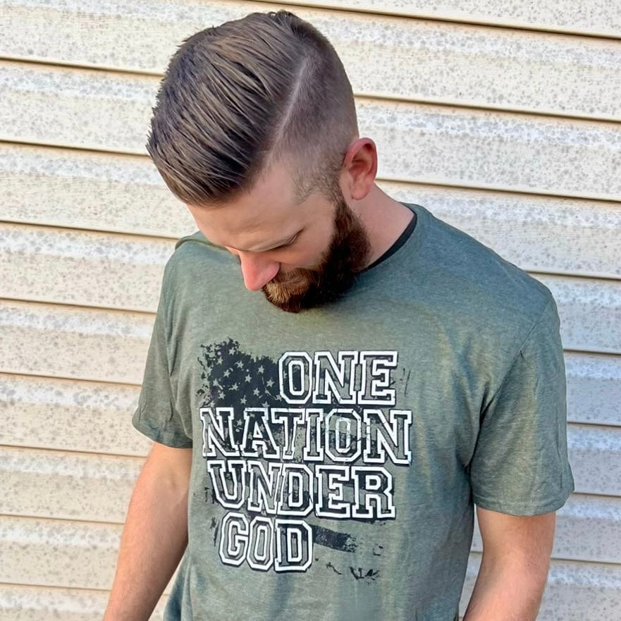 One Nation Under God Men's Multicolor Unisex Shirt